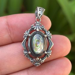 Sterling Silver Abalone Shell Pendant