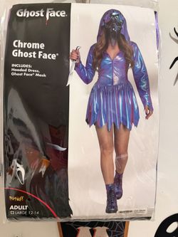 Chrome ghost face costume