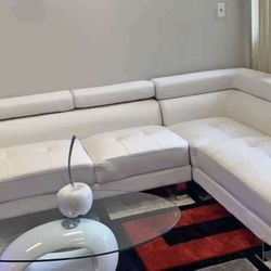 WHITE modern SECTIONAL 🤍🫶🏻🤍🫶🏻