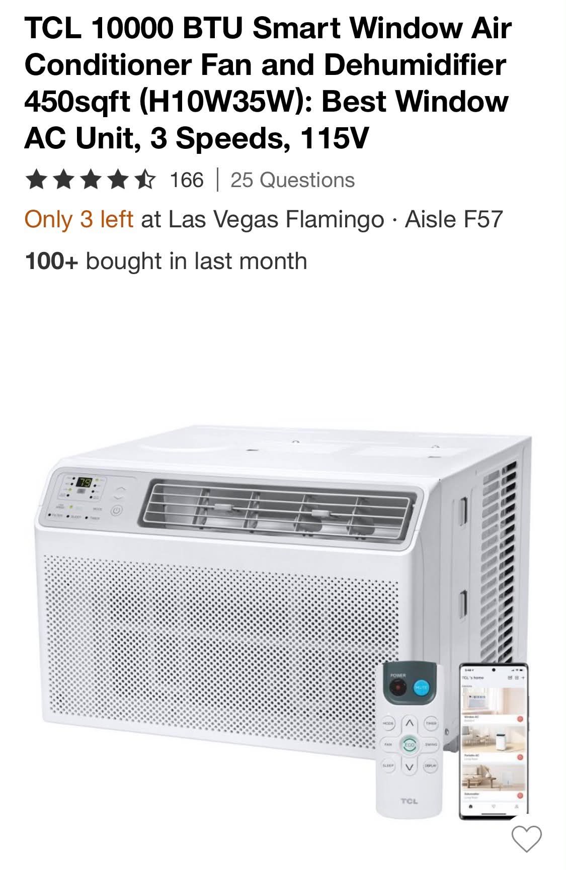 New 10,000 BTU Ac Unit With Wifi