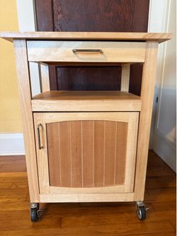 Mini Rolling Kitchen Island or Microwave Stand