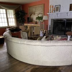 Home-3 Piece Off-White Cloth Couch used $300