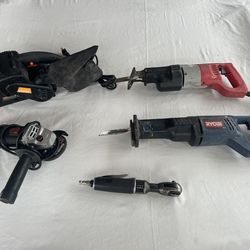 Power Tools, Your Choice Sawzall Belt Sander, Grinding Wheel Or Pneumatic Ratchet