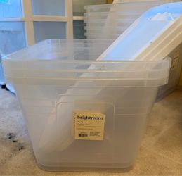 brightroom 56qt/52.9L containers with lids (3)