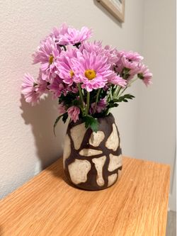 Wheel thrown ceramic vase