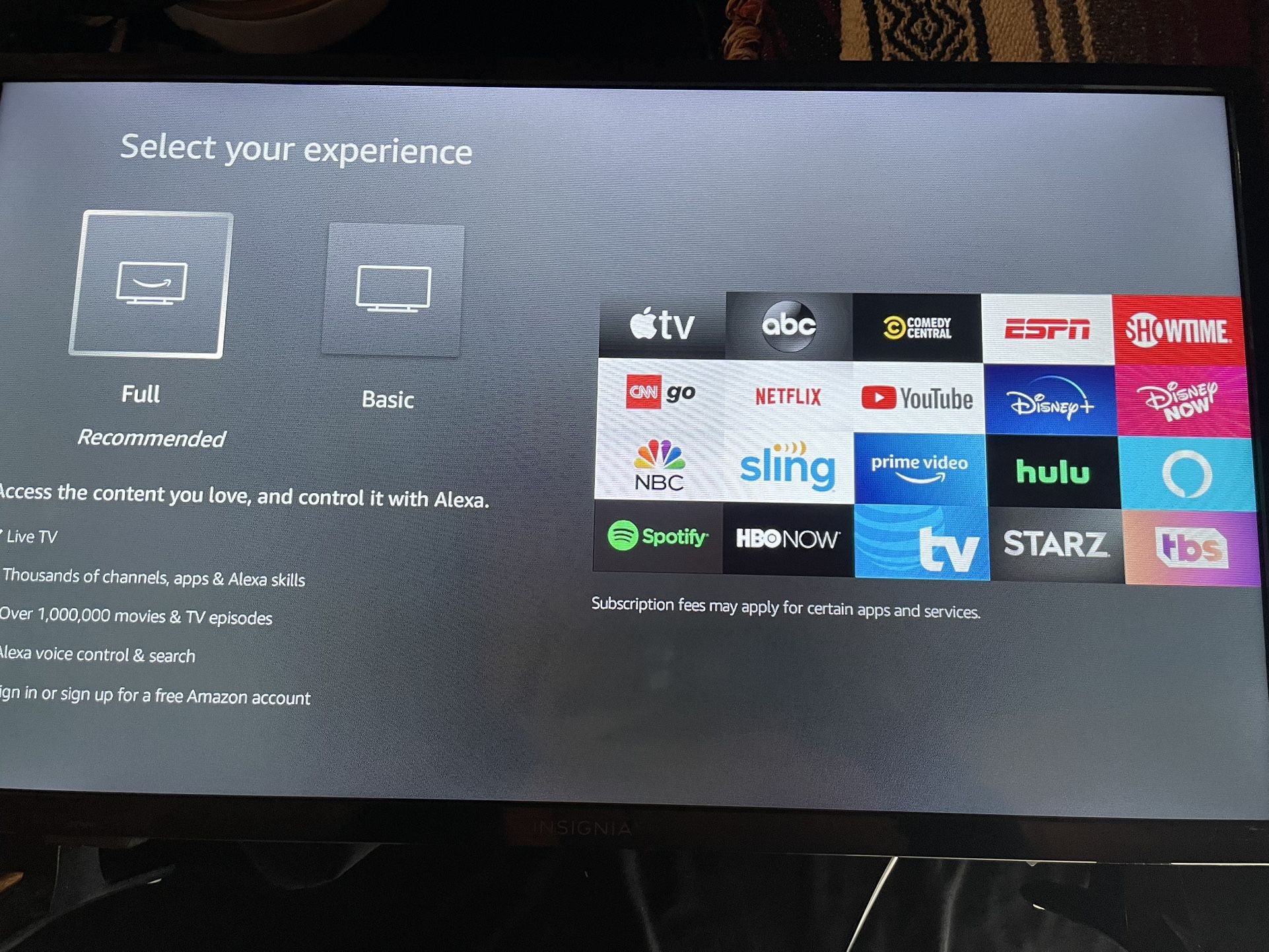 Insignia 32’  Smart TV