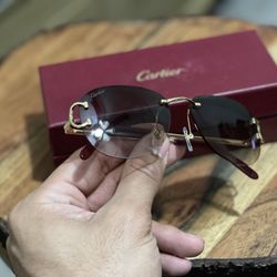 Cartier Glasses Frames - Brown 