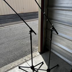 K&M Mic stands w/ boom