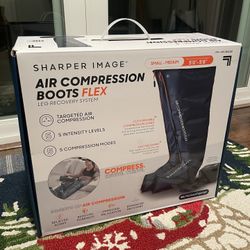 Sharper Image Air Compression Leg Massage Boots SM/MD