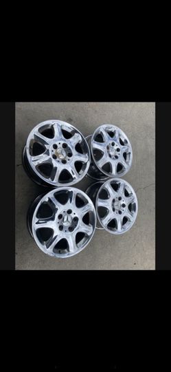 4 — 16x7.5 5x112 5x4.41 Stock Mercedes S500 Wheels Rims Chrome!!!!!!!