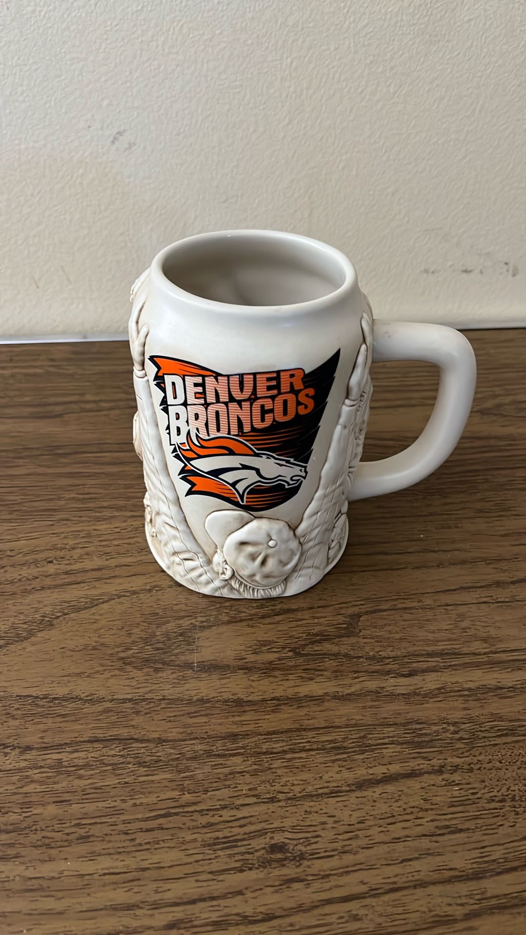 Rare Vintage Denver Broncos NFL Coffee Cup