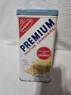 Vintage 1969 Nabisco Saltine Crackers Tin 