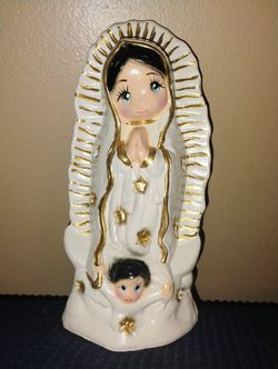 Lady Guadalupe piggy bank