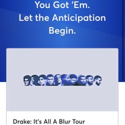 Drake Concert Ticket