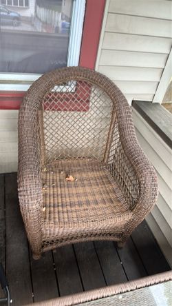 Wicker outdoor set