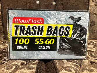Wowflash 55-60 Gallon Trash Bags 100 Count