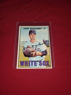 Vintage Old 1967 John Buzhardt Baseball Card - Topps #178