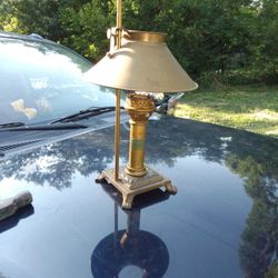 Antique Brass Lamp From The Orient Express