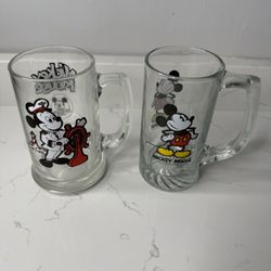 Glass Mickey Mouse Mugs