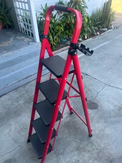Red 5-Step Ladder