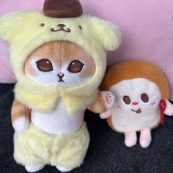 Variety Of Stuffed Animal Hello Kitty, Super Mario, And More 