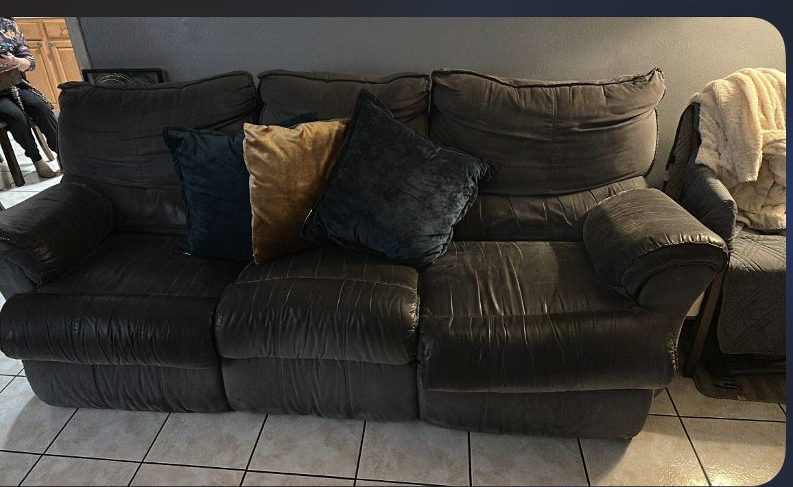 Dark Gray Couches, Recliner Seats