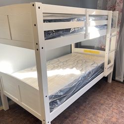Litera Twin Size Nueva En Caja Incluye Colchones