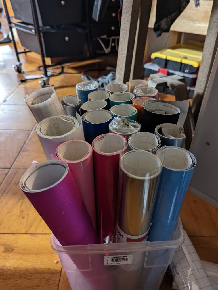 22 Rolls Of Vinyl  For Cup,Mugs,glass, vehicles, windows, keychains and more