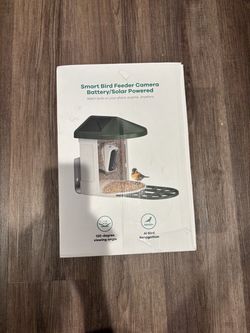 Smart Bird Feeder Camera Battery/Solar Powered