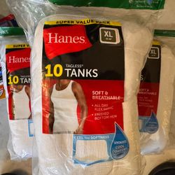 Hanes Tanks 10 Pk
