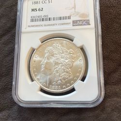 1881 Carson City, Morgan, Silver Dollar