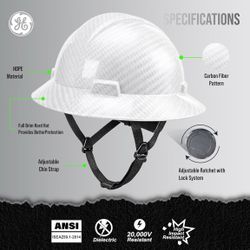 GE hardhat size large
