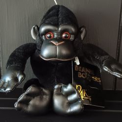 1997 Beanie Boppers The 24K Company Gorilla 6" Tall. NWT.