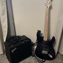 Fender Electric Guitar + Amp Bundle – Like New - $250
