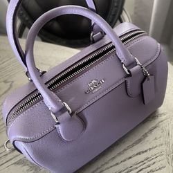 COACH Purple Mini Bennet Satchel Bag & Wallet