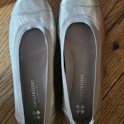 Gold Flats Girls Dress Shoes 4.5 Big Girls