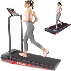 new Walking Pad with Handle Bar and Incline, 3 in 1 Under Desk Treadmill with Hiking Mode, 2.5HP Low Noise Walking Treadmill Pad with Remote Control,P