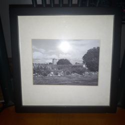 Framed Picture Of Farm In Sharon CT 