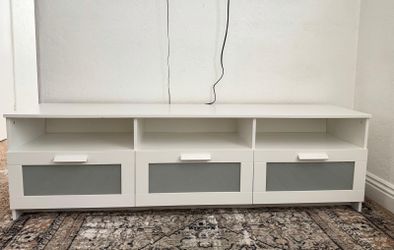 White tv stand