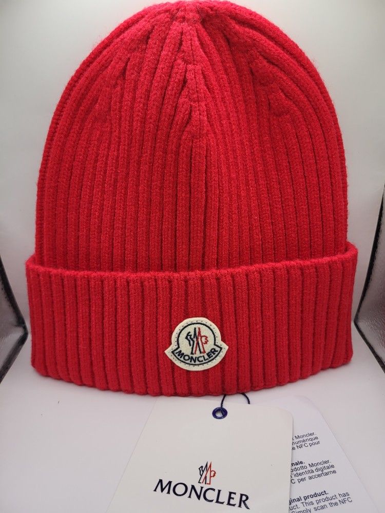 Moncler Beanie Designer Hat(Red)