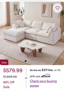 Boneless L shaped sofa