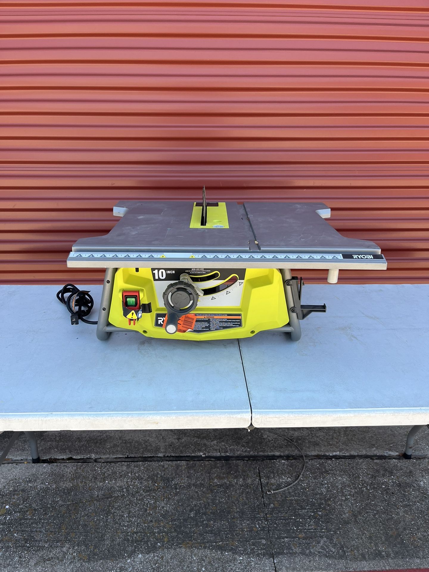 RYOBI 15 Amp 10 in. Compact Portable Corded Jobsite Table Saw (No Guide)