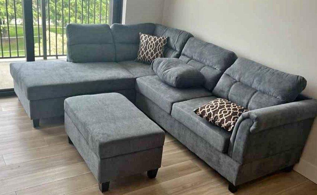 New Sectional In Box 📦 Free Ottoman Finance Available No Credit Needed $39 Down