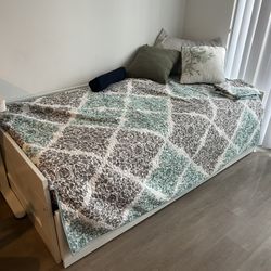 Twin/Single Bed Frame with Storage Drawers