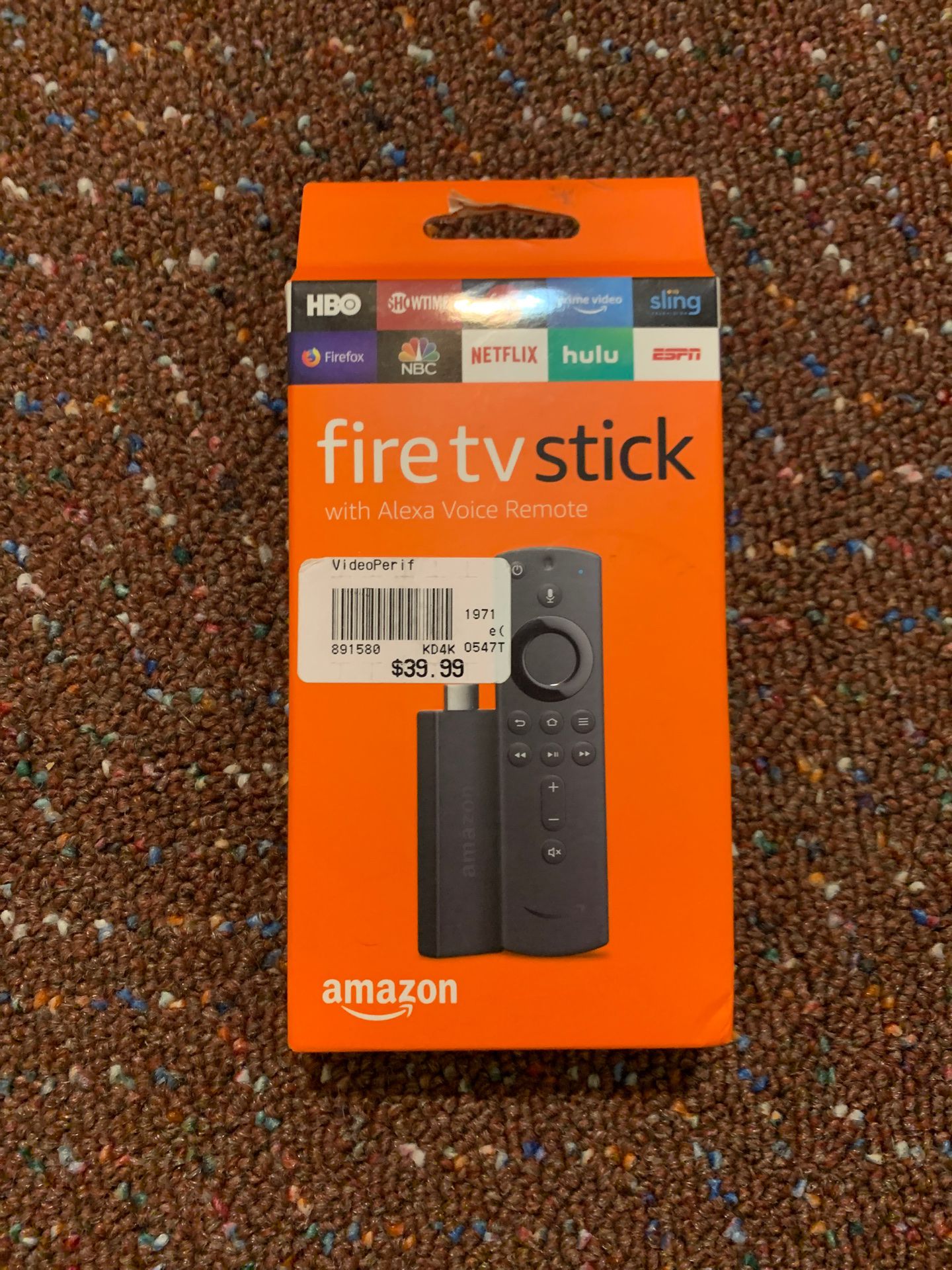 Amazon Fire Tv Stick with Alexa Voice Remote (never opened)