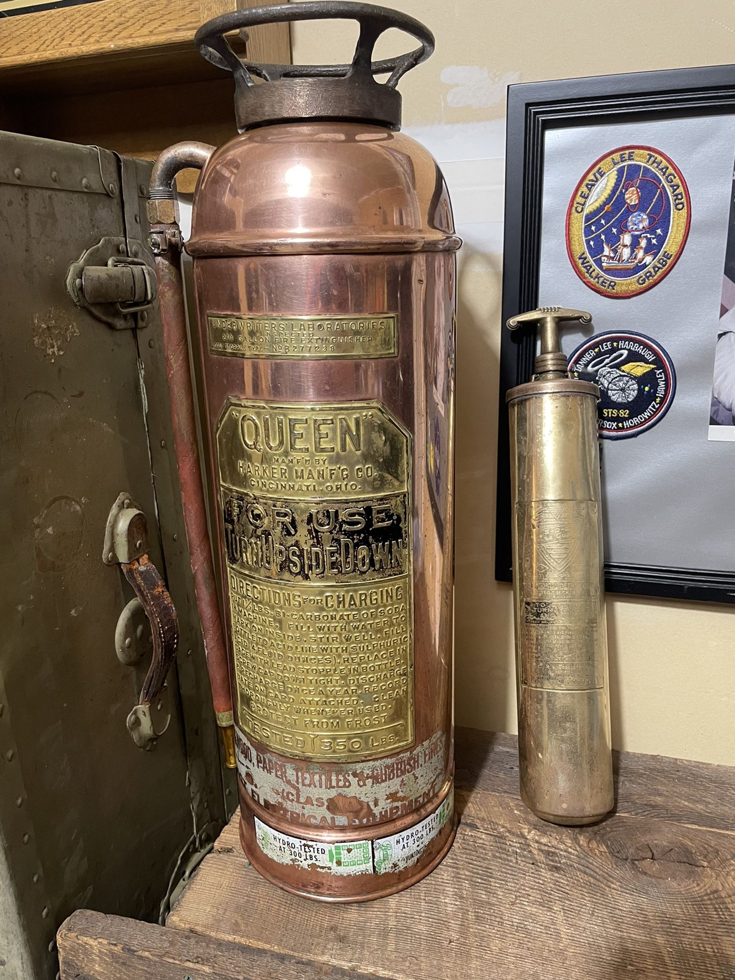 Brass Copper Antique Fire Extinguisher