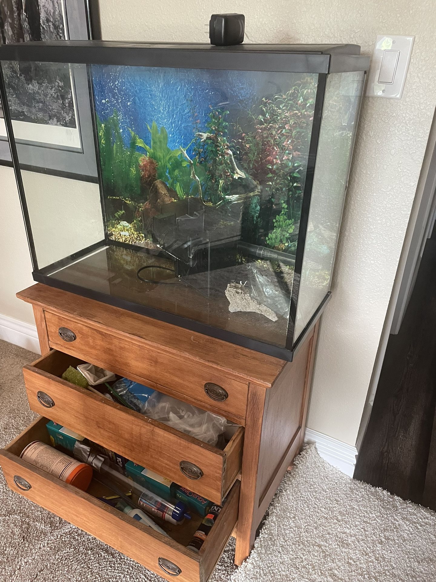 Aquarium With Stand And Accessories 