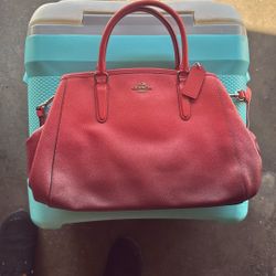 COACH red Ombré Purse