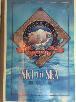 Ski to Sea framed poster- 1998