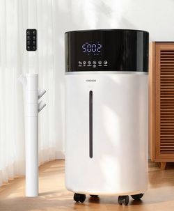 Yokekon Cool and Warm Mist Humidifier Large Room, 4.76Gal/18L Humidifiers for Home 2500 sq ft, Air Humidifiers for Bedroom with Diffuser&Extended Tube
